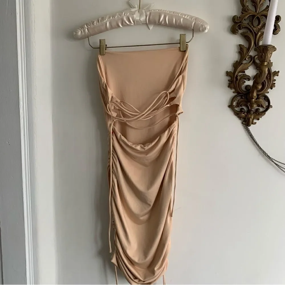 PRINCESS POLLY TAN MINI DRESS